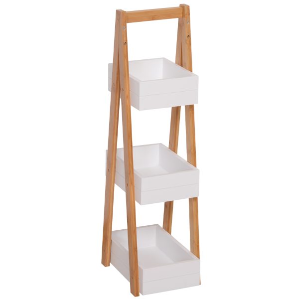 Bathroom A-Shape Rack, 3-Tier-Bamboo - Image 4