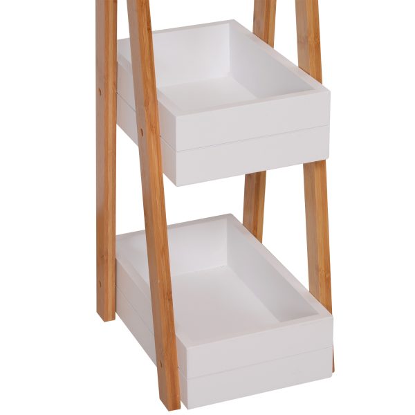 Bathroom A-Shape Rack, 3-Tier-Bamboo - Image 6