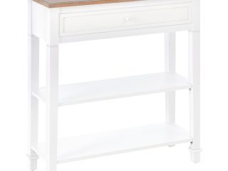 MDF Wide Drawer Console Table White
