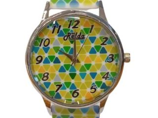 Relda Ladies Analogue Green Silicone Strap Watch REL96