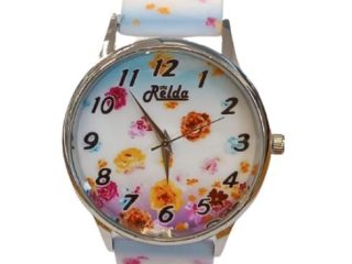 Relda Ladies Analogue Flowers Silicone Strap Watch REL100