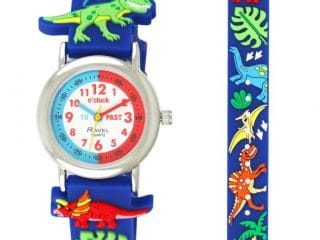 Ravel Children Girls & Boys 3D Cartoon Time Teacher Watch Blue Dinosaur R1513.95