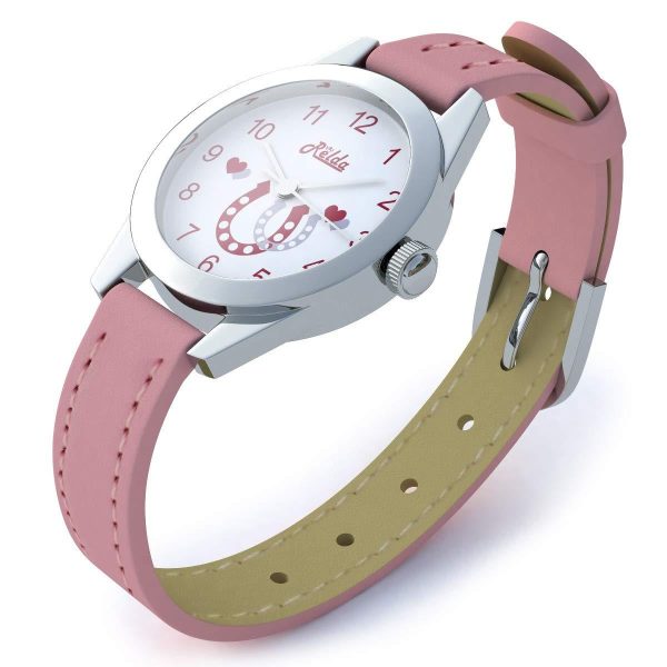 Relda Pink Horse Watch and Girls Jewellery Set – Watch Gift Set for Kids with Silvertone Horse Necklace & Bracelet REL24 - Image 3