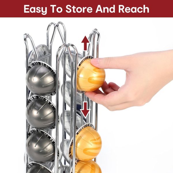 VINSANI CHROME 24 COFFEE POD STAND 1010279 - Image 8