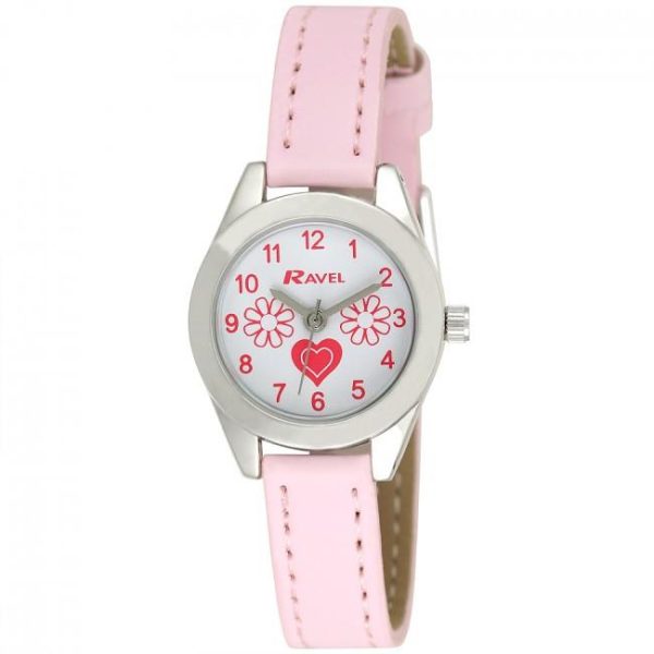 Ravel Little Gems Hearts and Flowers Watch, Necklace & Bracelet Set R2214N - CLEARANCE NEEDS RE-BATTERY - Image 5