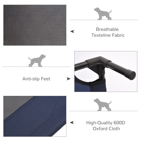 Pet Bed Raised Cot Dog Cat Elevated Puppy Hammock Camping Portable Waterproof - Image 5