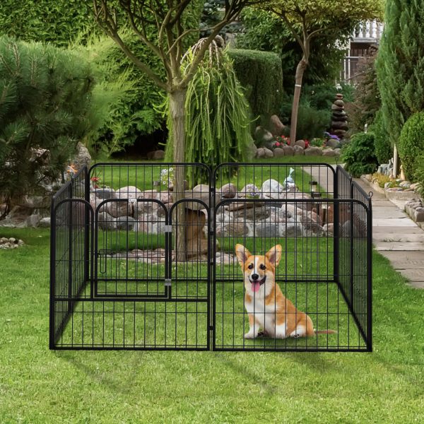 4 Sizes Pet Playpen Dog Rabbit  Puppy Cage Folding Run Fence Metal Hutch - Image 2