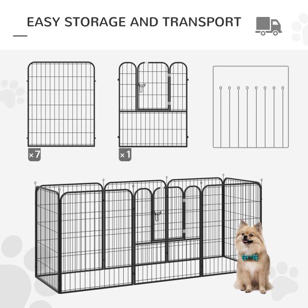 4 Sizes Pet Playpen Dog Rabbit  Puppy Cage Folding Run Fence Metal Hutch - Image 6