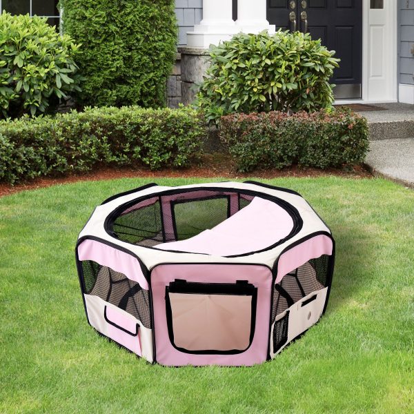 Fabric Pet Puppy Dog Cat Rabbit Pig Guinea Playpen Play Pen Run S M L 3 Colour - Image 2