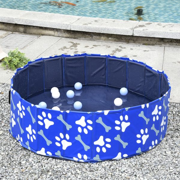 Dog Swimming Pool Foldable Pet Bathing Shower Tub Padding Pool -100cm M - Image 2