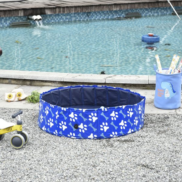 Dog Swimming Pool Foldable Pet Bathing Shower Tub Padding Pool -120cm L - Image 2