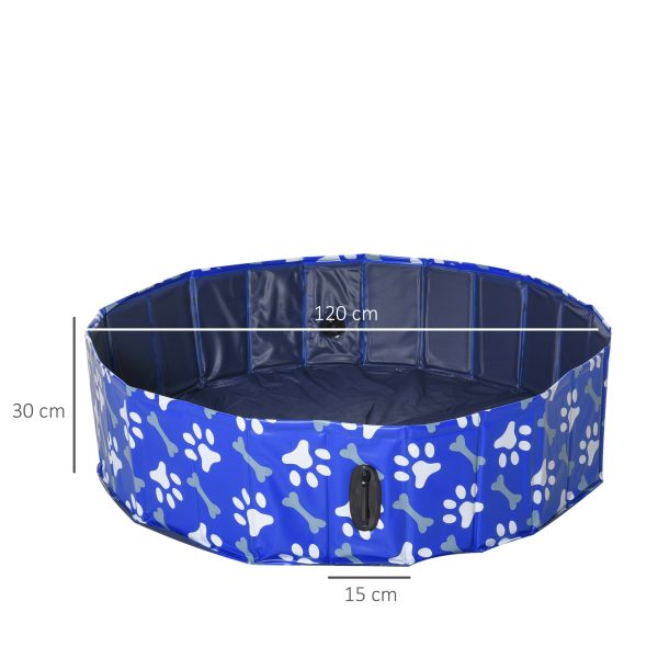 Dog Swimming Pool Foldable Pet Bathing Shower Tub Padding Pool -120cm L - Image 3