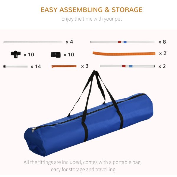 3-Piece Suit Portable Pet Agility Training Set for Dogs Obstacle Course - Image 4