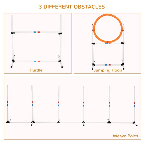 3-Piece Suit Portable Pet Agility Training Set for Dogs Obstacle Course - Image 5