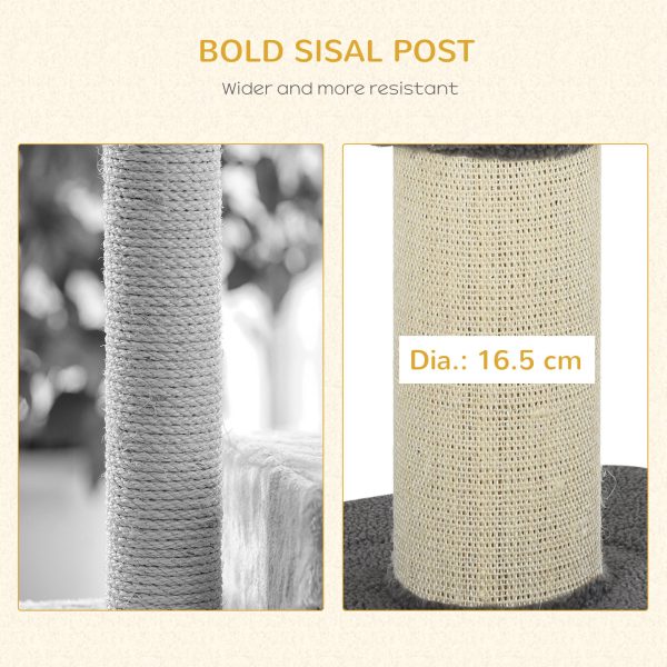 91cm Cat Tree Kitten Activity Center Tower Scratching Post Lamb Cashmere Perch - Image 6