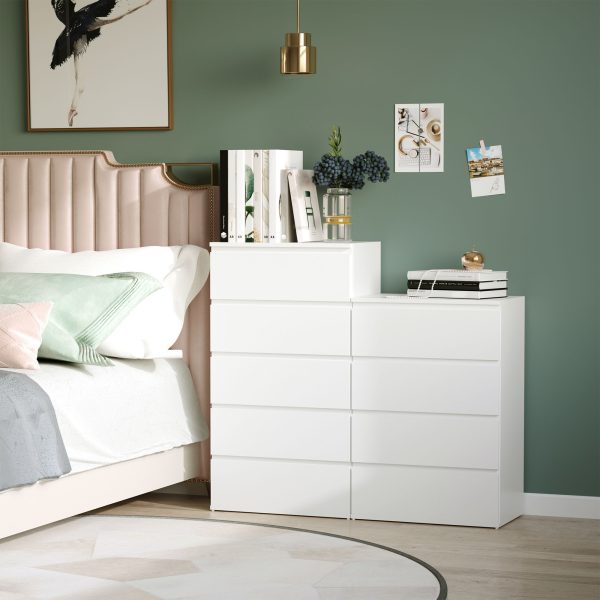 Chest of Drawers, 4 Drawers White - Image 4