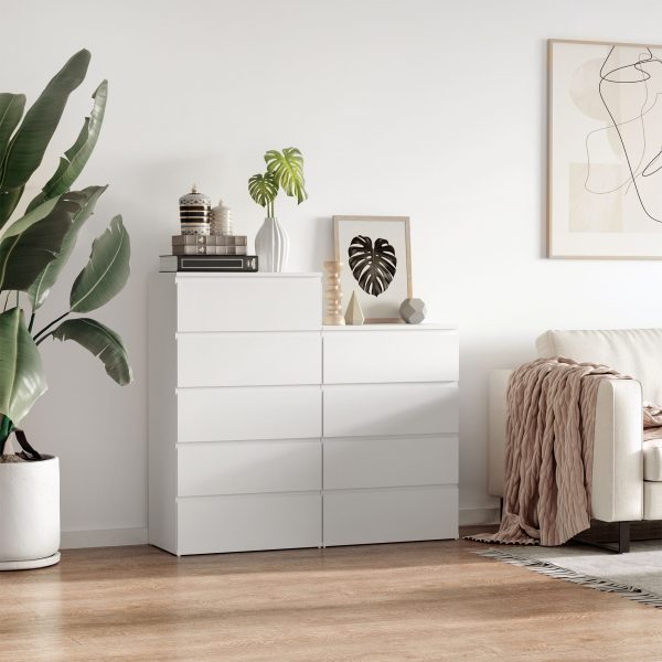 Chest of Drawers, 4 Drawers White - Image 5