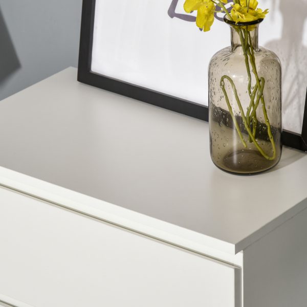 Chest of Drawers, 4 Drawers White - Image 8