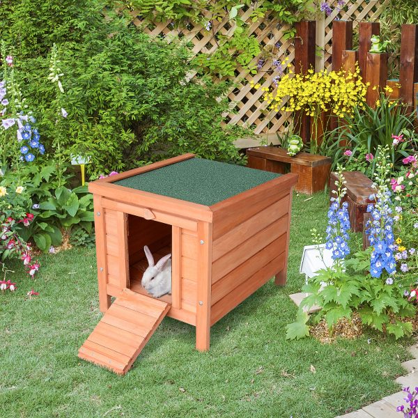 Wooden Rabbit Hutch Bunny Cage Guinea Pig House Pet Habitat Small Animals - Image 2