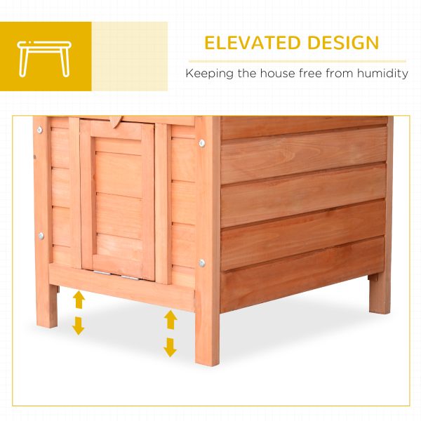 Wooden Rabbit Hutch Bunny Cage Guinea Pig House Pet Habitat Small Animals - Image 5