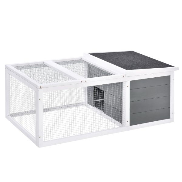 Rabbit Hutch Small Animal Cage Pet Run Cover, with Water-resistant Asphalt Roof
