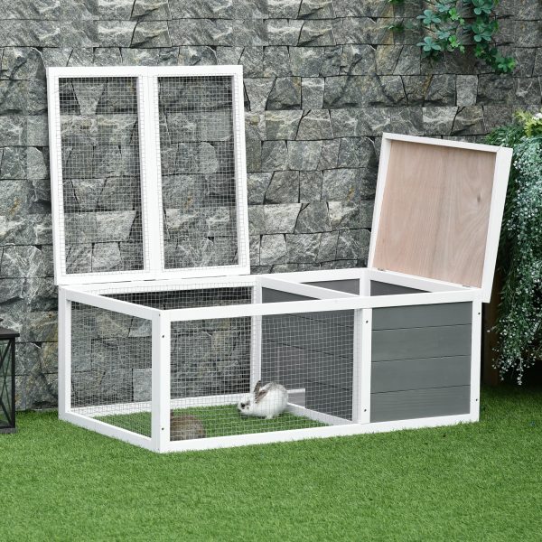 Rabbit Hutch Small Animal Cage Pet Run Cover, with Water-resistant Asphalt Roof - Image 7