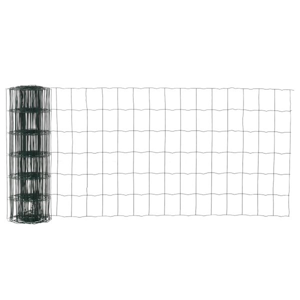 61cm x 1000cm Chicken Wire Mesh, Foldable PVC Coated Fences, for Garden, Green - Image 7