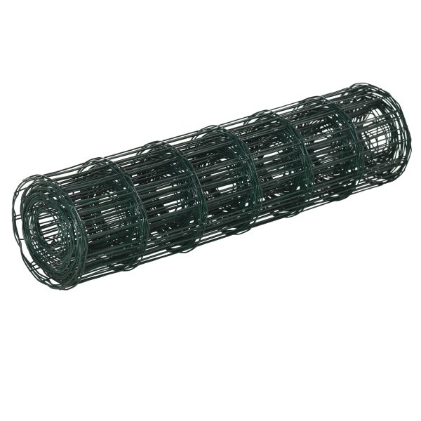 61cm x 1000cm Chicken Wire Mesh, Foldable PVC Coated Fences, for Garden, Green - Image 8