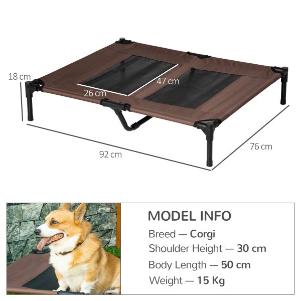 Pet Bed Raised Cot Dog Cat Elevated Puppy Hammock Camping Portable Waterproof - Image 3