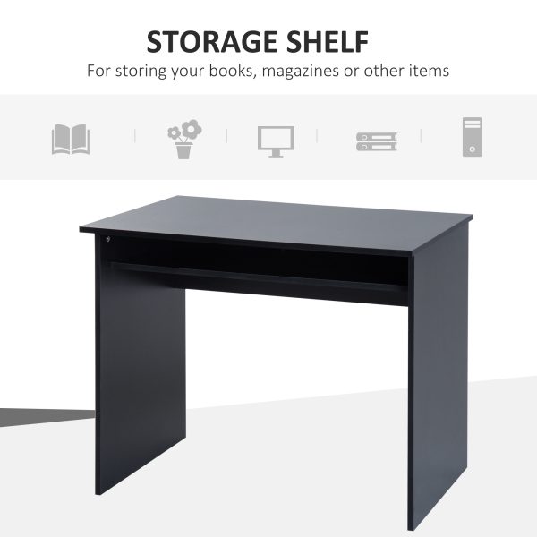 Workstation, 50Lx90Wx74H cm-Black - Image 4