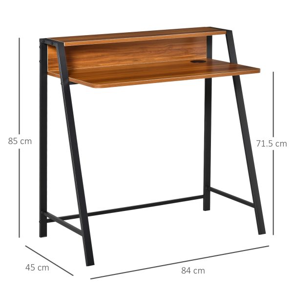 Computer Table, 84Lx45Wx85H cm-Walnut Colour - Image 3