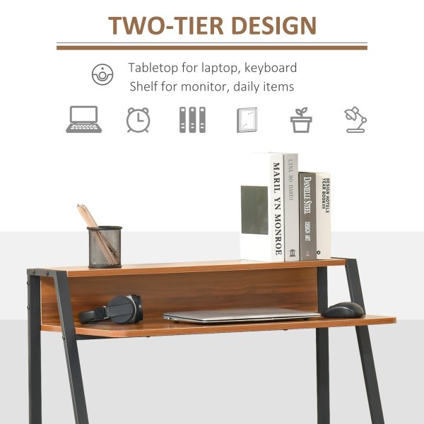 Computer Table, 84Lx45Wx85H cm-Walnut Colour - Image 4