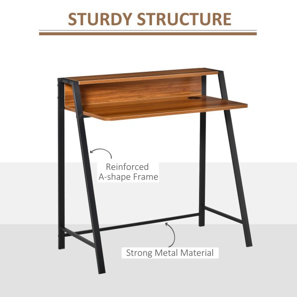 Computer Table, 84Lx45Wx85H cm-Walnut Colour - Image 5