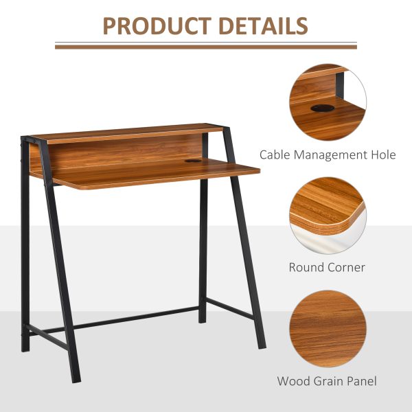 Computer Table, 84Lx45Wx85H cm-Walnut Colour - Image 6