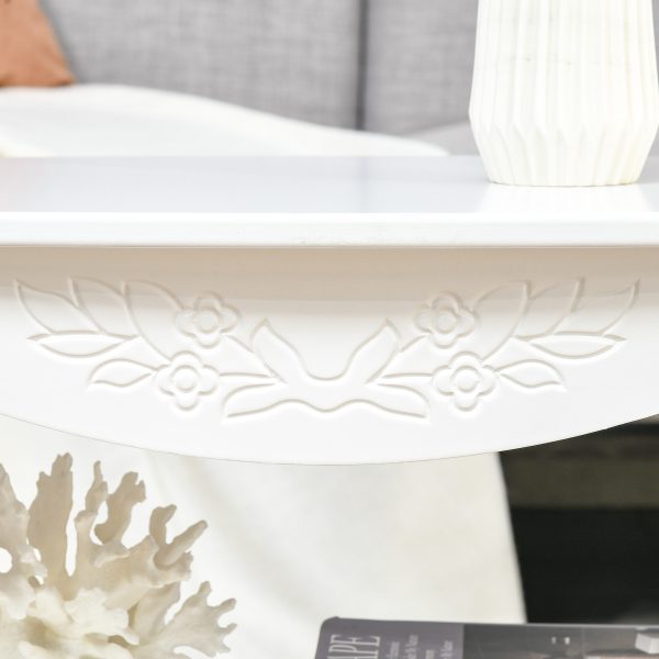 Coffee Table, 94Lx44Wx42H cm-White - Image 7