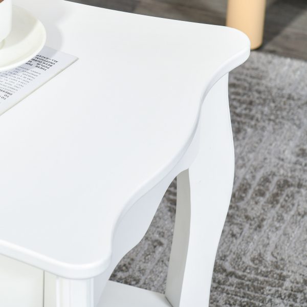 Coffee Table, 94Lx44Wx42H cm-White - Image 8