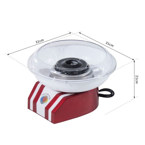 Candy Floss Machine, 450W-Red/White - Image 3