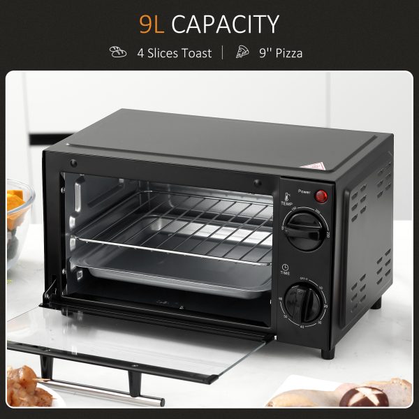 Mini Oven, 9L Countertop Electric Grill, Toaster Oven  750W - Image 4