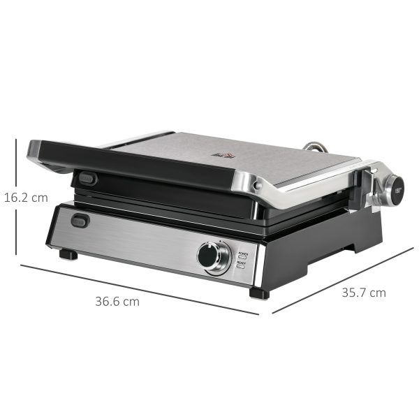 2000W Electric Non-stick Grill  Flat Open, Sandwich Toaster Maker Non-Stick - Image 3