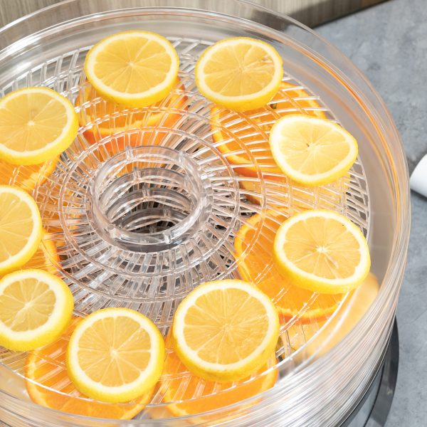 5 Tier Food Dehydrator 250W Stainless Steel Food Dryer Machine Silver - Image 8