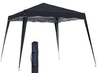 Outsunny Pop-Up Tent,  3Lx3Wx2.4H m-Black