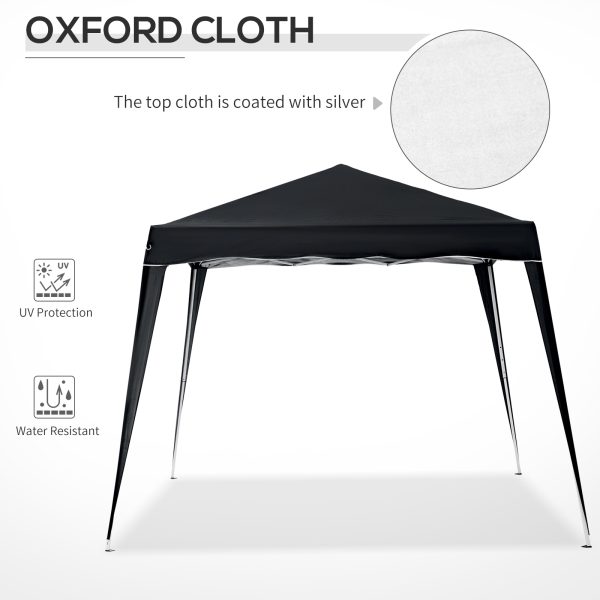 Outsunny Pop-Up Tent,  3Lx3Wx2.4H m-Black - Image 7