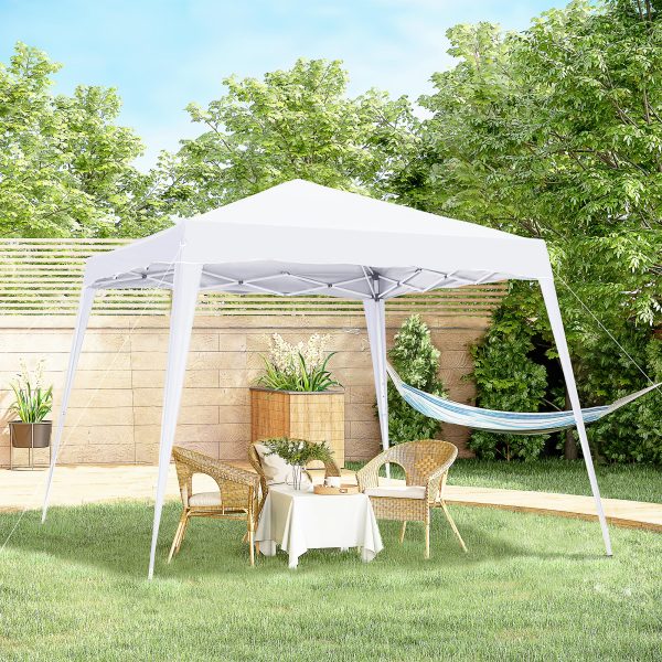Outsunny Pop-Up  Tent,  3Lx3Wx2.4H m-White - Image 2