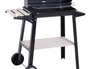 Outsunny Charcoal BBQ Grill,  87Lx45Wx83H cm-Black