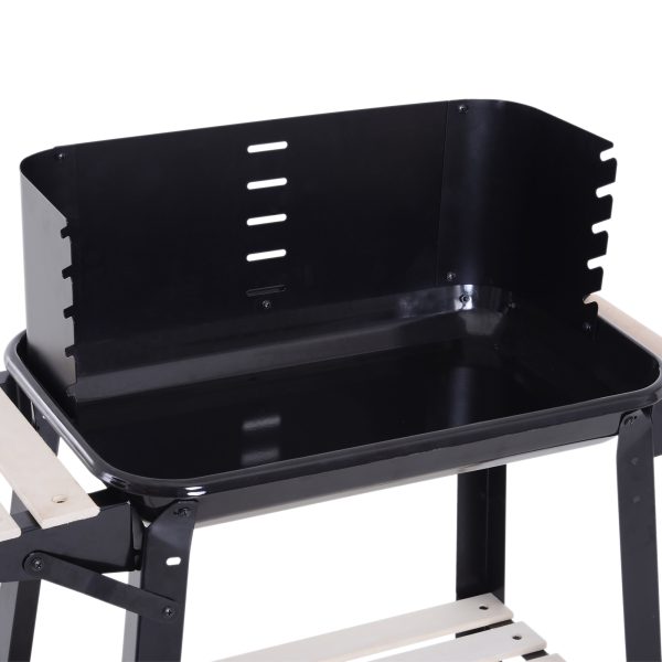 Outsunny Charcoal BBQ Grill,  87Lx45Wx83H cm-Black - Image 8