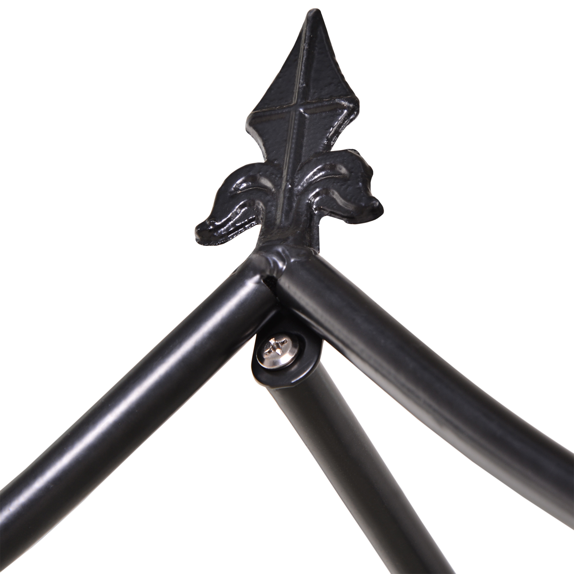 Steel Frame Backyard Pergola for Plants & Trellis Garden Arch Black - Image 8