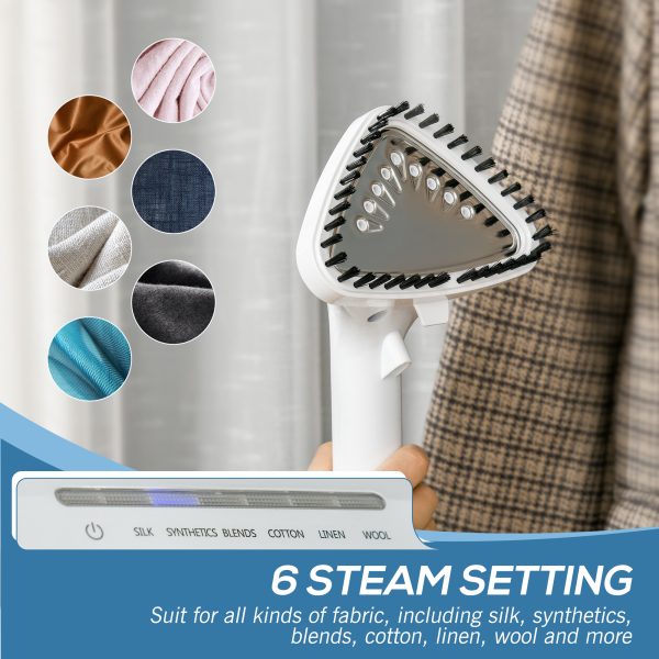 Upright Garment Clothes Steamer, 45s Fast Heat-up, 1.7L Tank White w/ - Image 5