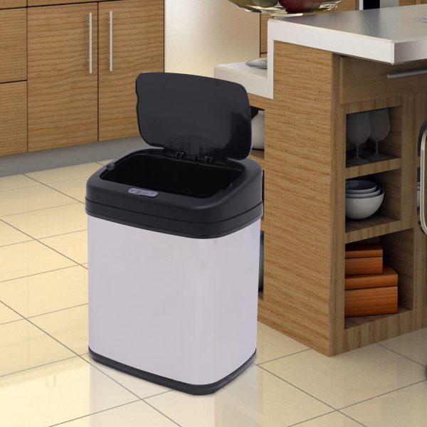 20L Stainless Steel Auto Kitchen Bin Sensor  Bucket in L Size - Image 2
