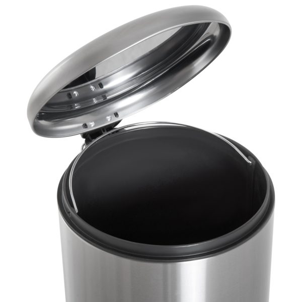 30L Pedal Bin, ?29.2 cm-Black/Silver - Image 7
