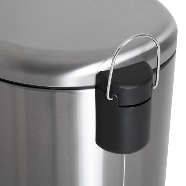 30L Pedal Bin, ?29.2 cm-Black/Silver - Image 8